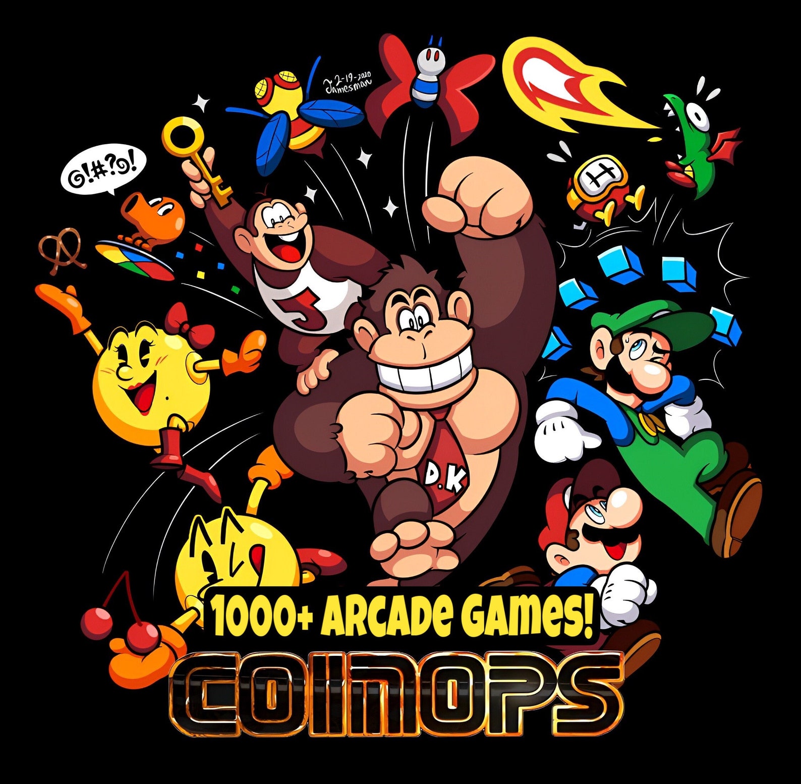Coinops Arcade Games Digital Download 1000 Games Video Etsy