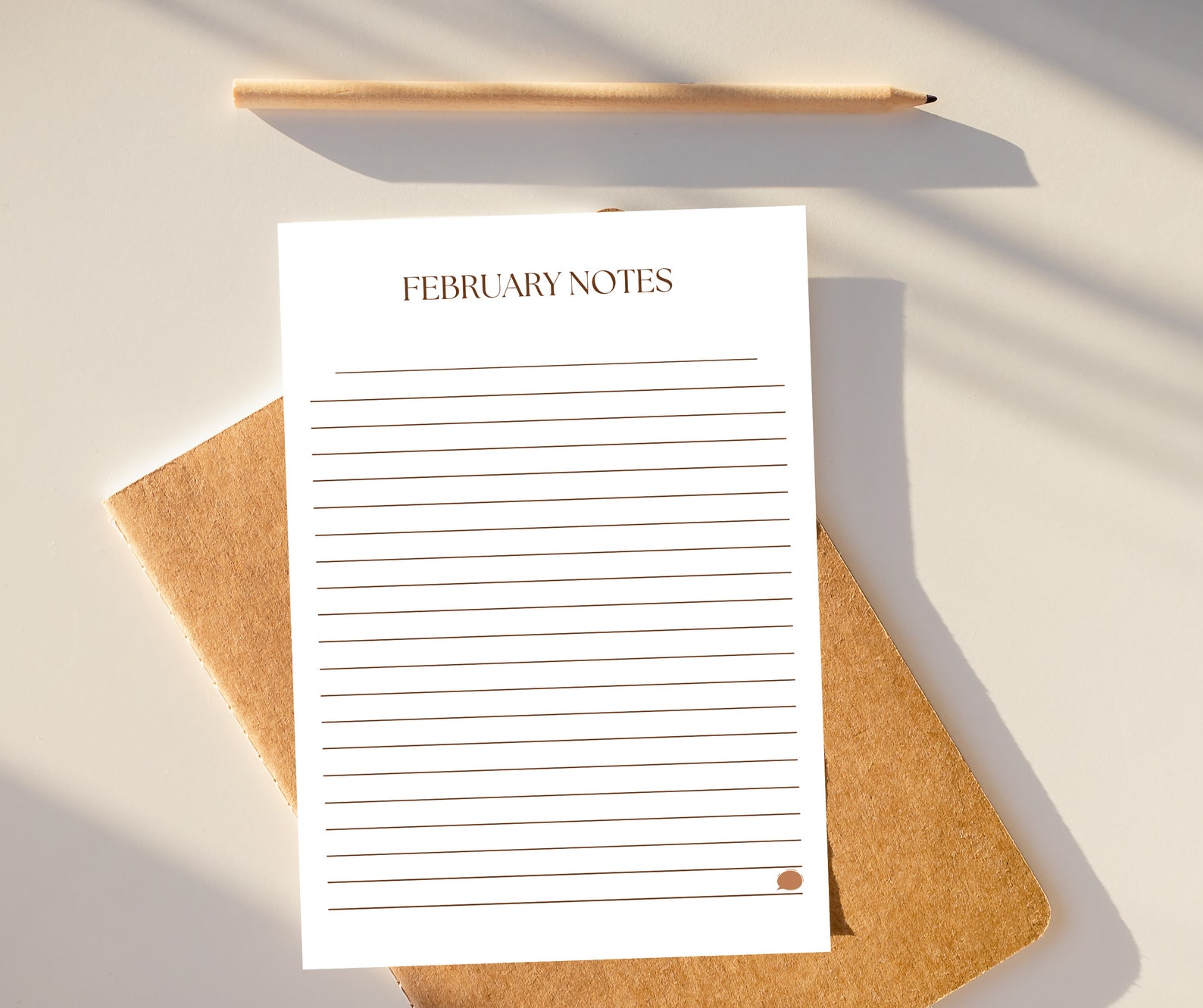 Monthly Notes Page 12 Pages Printable Business/individual Note Taking Digital Monthly Planner ...