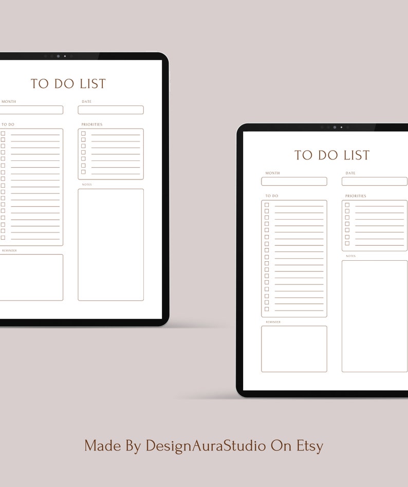 To Do List Planner Printable Landscape to Do List Template - Etsy