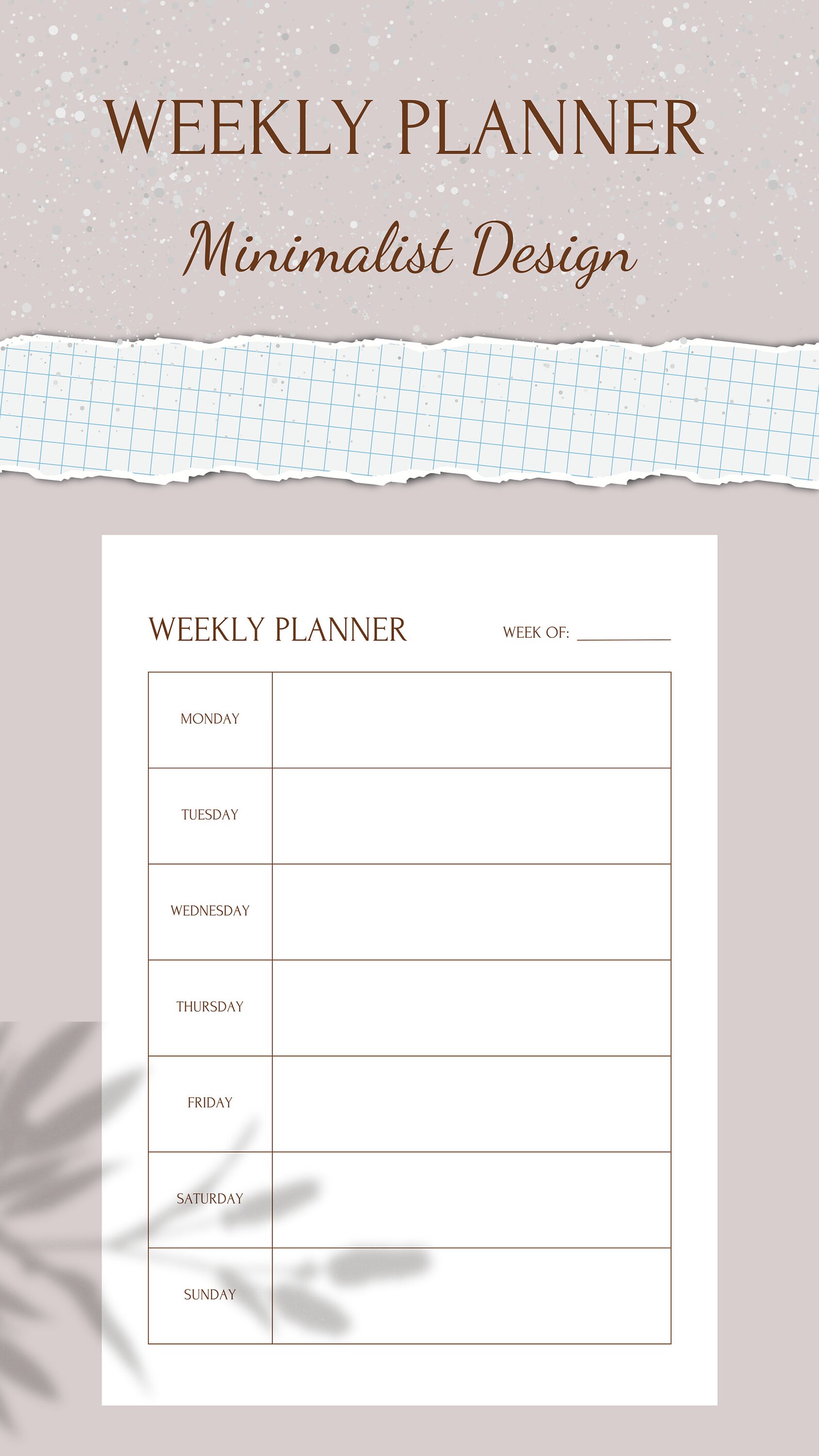 Weekly Planner Printable Landscape Weekly Schedule Digital - Etsy