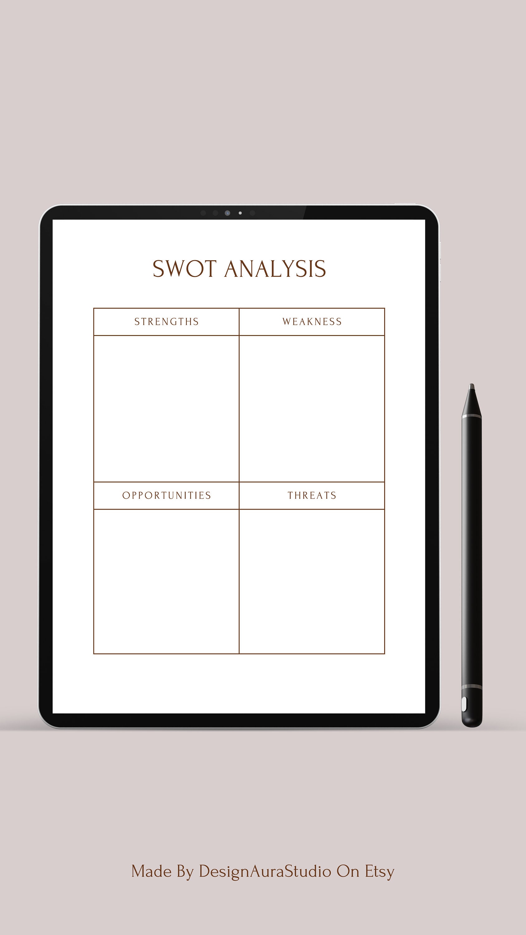 Digital Swot Template Swot Chart - Il Fullxfull.5581510018 Eqpz