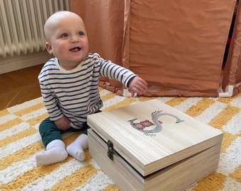 Grande scatola personale per bambini - scatola in legno con lettere verdi, nome personalizzato della scatola dei giocattoli, scatola in legno personalizzata, scatola in legno con nome, scatola dei ricordi - verde