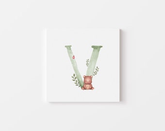 Instant download green letter collection - V