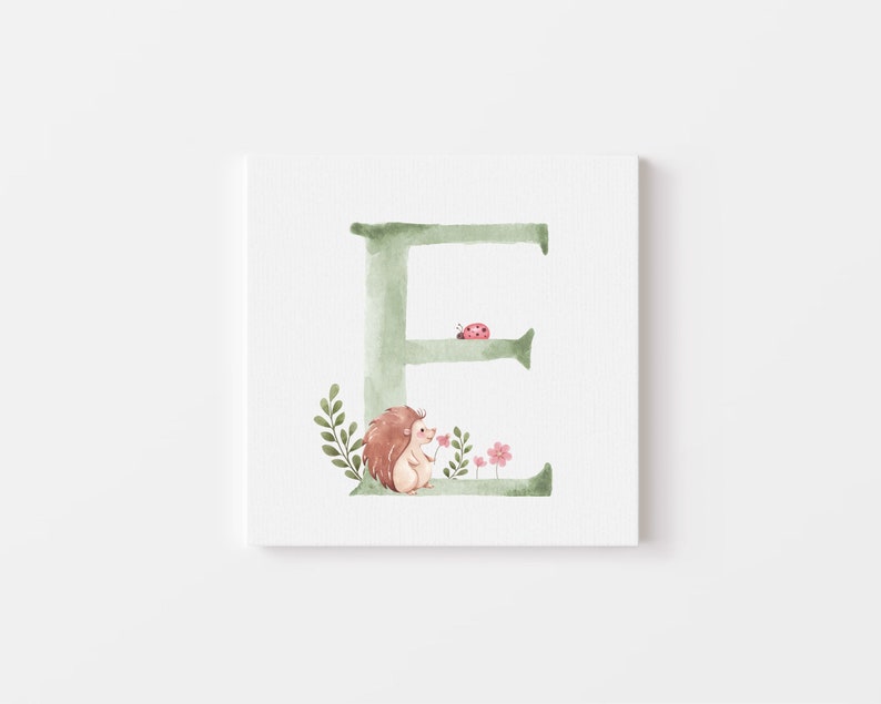Instant download green letter collection E zdjęcie 1