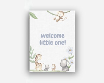 Baby shower card, instant download