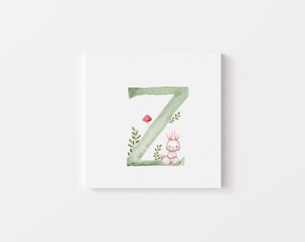 Instant download card green letter collection - Z