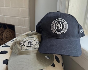Vintage 80s New York Yankees Annco Snapback Hat Baseball Cap