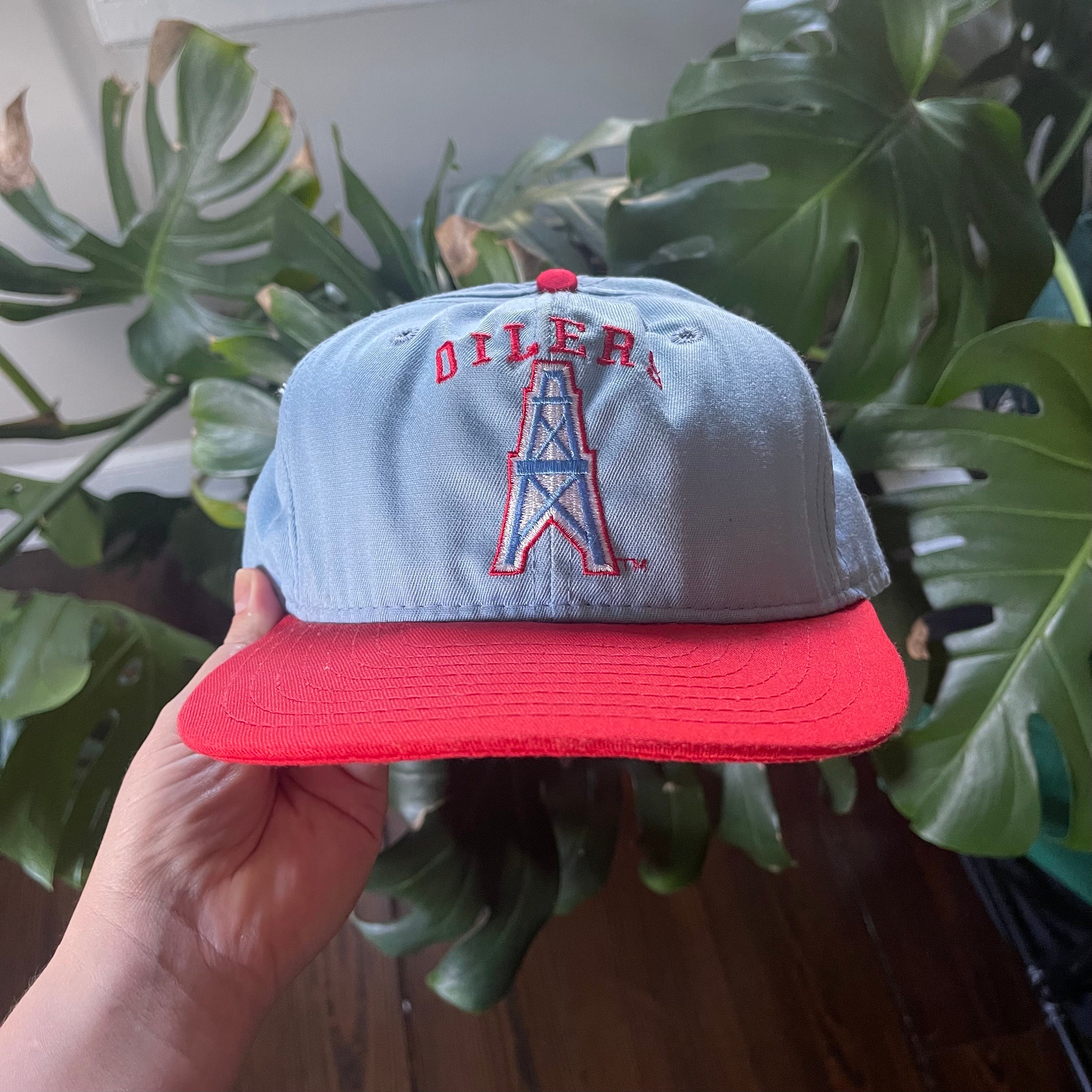 Vintage 80's 90's Annco Houston OILERS Blue Red 