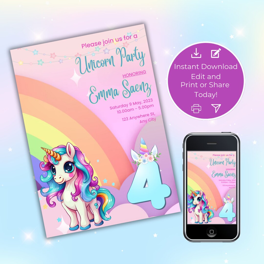 editable-unicorn-4th-birthday-party-invitation-girl-s-4th-birthday