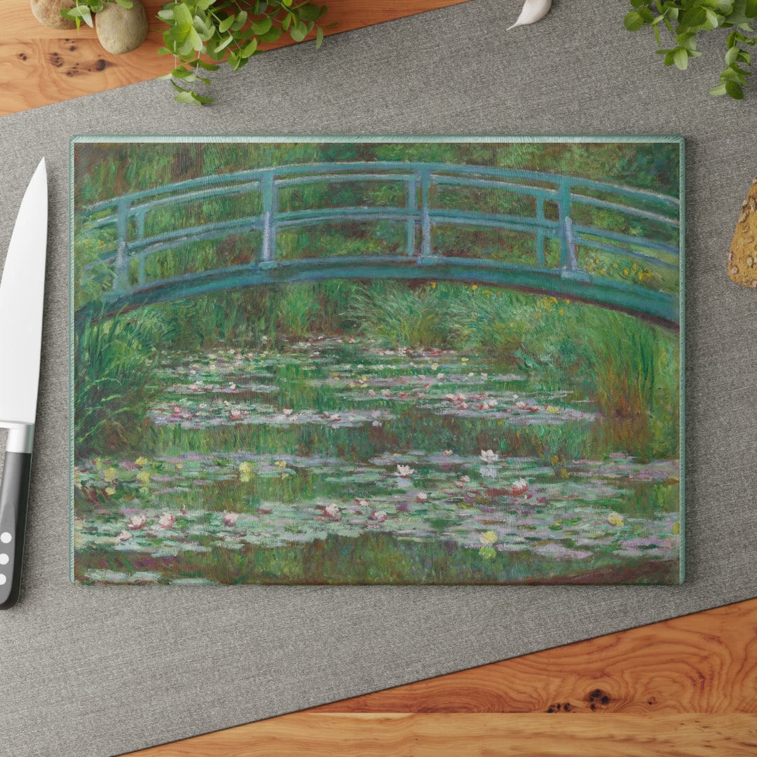 the Japanese Footbridge Glass Cutting Board Etsy