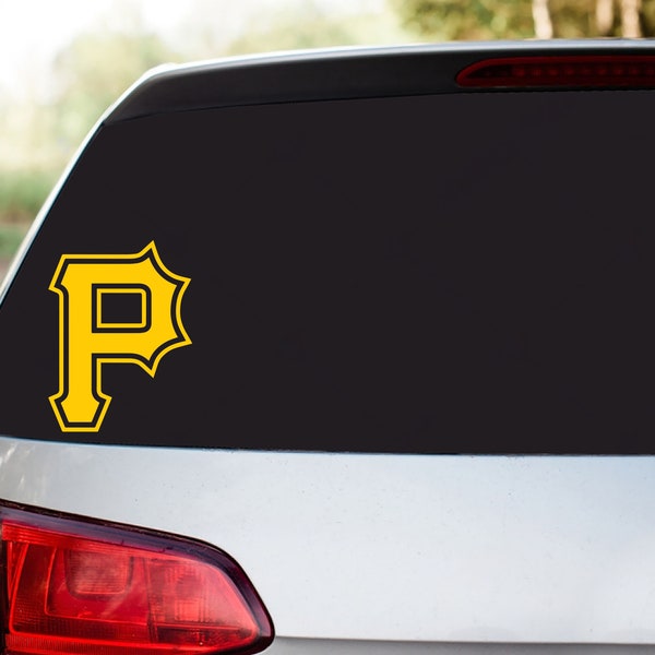 P Pittsburgh Pirates logo Decal | Laptop | iPad | Cup MLB Baseball | Window vinyl | Windshield Decals | Car