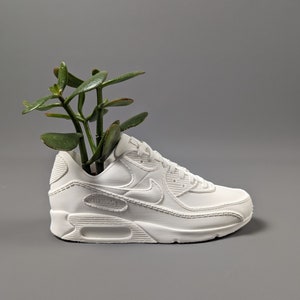 AM90 Planter - Matte White (3D Printed) - Sneaker Planter - Plant Pot