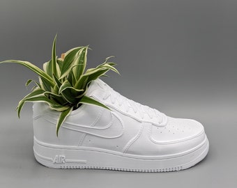 3D Printed AF1 Planter / Sneaker Planter WHITE / Sneaker plant pot