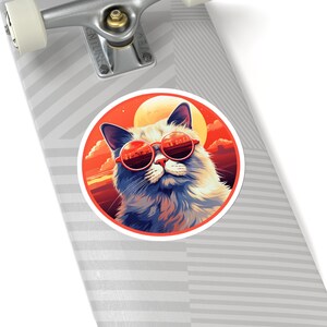 Pegatina gato genial
