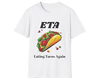 ETA Eating Tacos Graphic T-Shirt - Cotton Polyester Blend