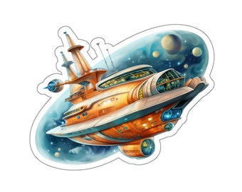 Spaceship Sticker