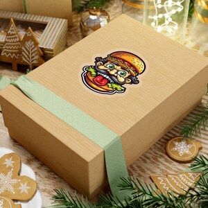 Hungry Hamburger Guy Sticker