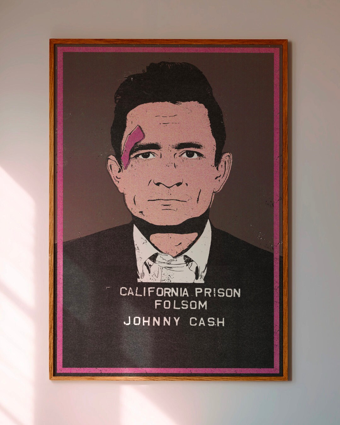 JOHNNY CASH MUGSHOT - Pop Art, Vintage Art Print, Gallery Wall Art ...