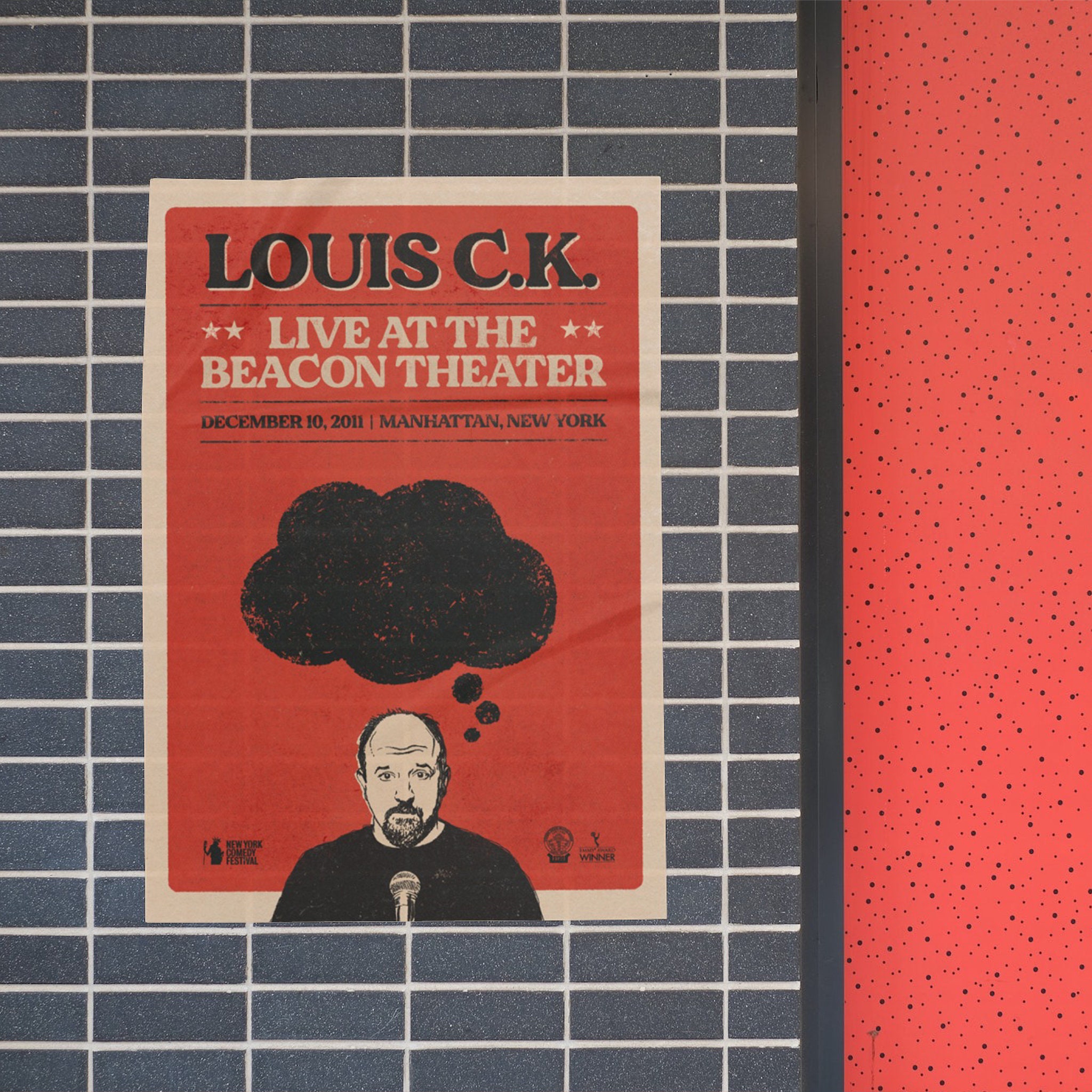 LOUIS CK POSTER live at the Beacon Theater Vintage Art 