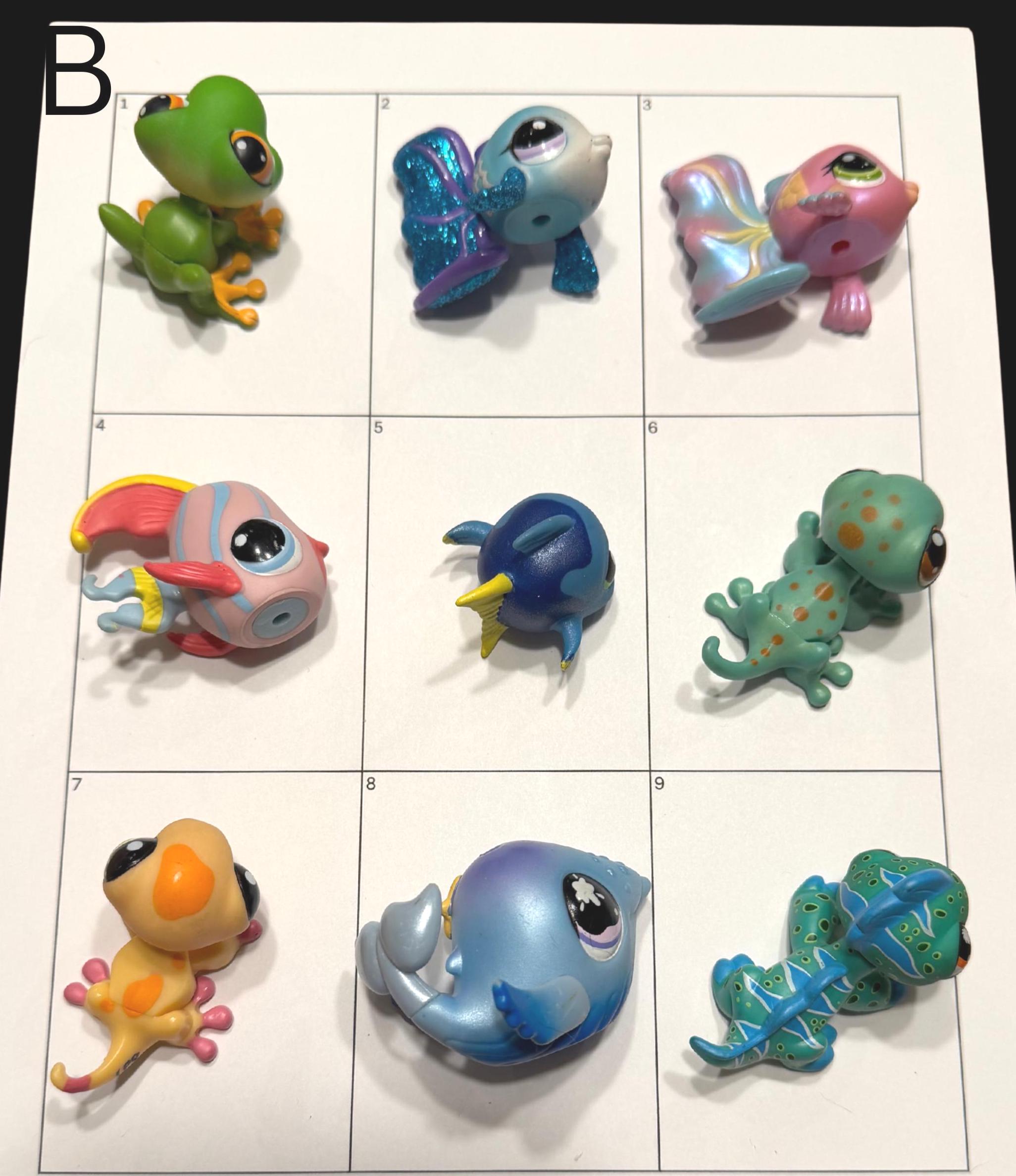Lps Fish Hasbro Littlest Pet Shop Fish Seahorse Turtle Butterfly Caterpillar ...