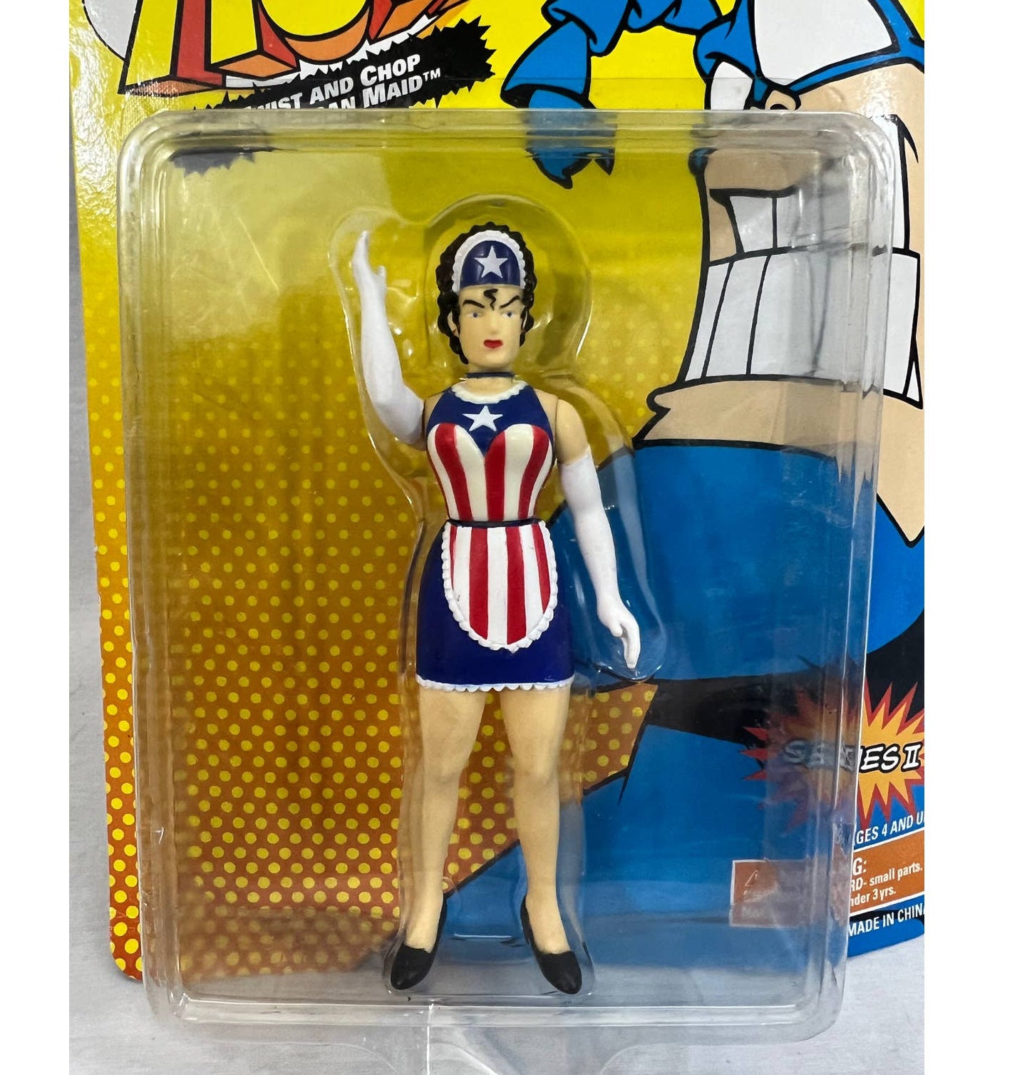 The Tick Twist Chop American Maid Action Figure NOS Sealed Bandai