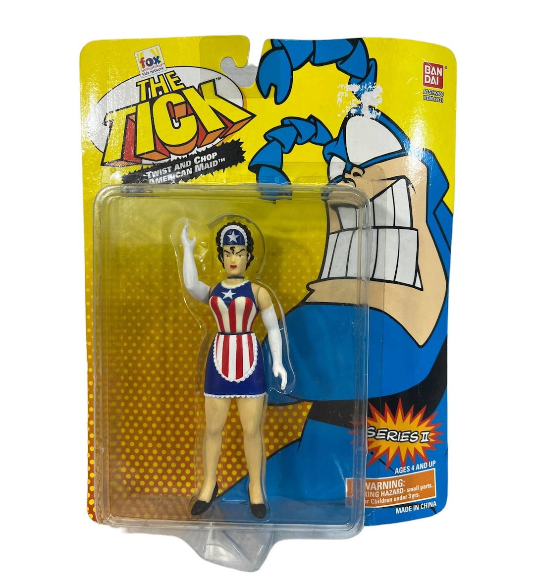 The Tick Twist Chop American Maid Action Figure NOS Sealed Bandai The Tick Twist Chop American Maid Action Figure NOS Sealed Bandai