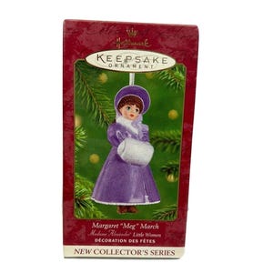 2001 Madame Alexander Doll Keepsake Hallmark Ornament Box Meg March Little Women