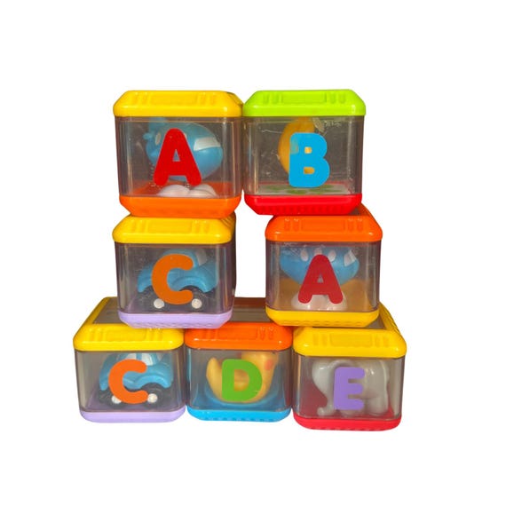 Fisher-Price Alphabet Peek-a-Blocks Replacement Blocks - Your Choice Of Letter, Used