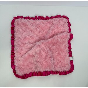 Minnie Maus Disney Hallmark Lovey Itty Bittys Schmusetuch Rosa Rüschen Spielzeug Bild 4