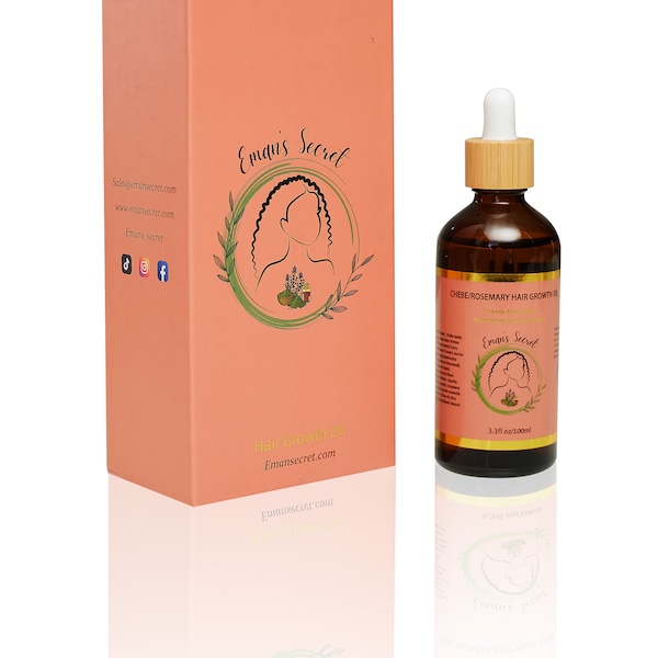 Eman’s  Secret Ayurvedic Hair Oil - Natural Hair Growth & Nourishment with Chebe Oil.