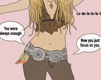 Shakira Hips Don’t Lie (A3) Funny Motivational Design 3/4