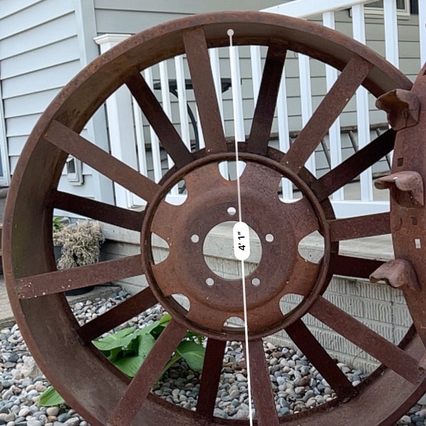 Cast Iron Tractor Wheel Vintage - Etsy