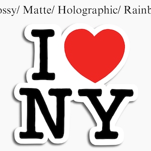 NYC New York minimalist sticker - Cute drawing - Landmark city icon label - New York Big Apple - Travel decal - Vinyl laptop deco - Souvenir