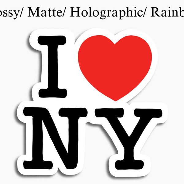 NYC New York minimalist sticker - Cute drawing - Landmark city icon label - New York Big Apple - Travel decal - Vinyl laptop deco - Souvenir