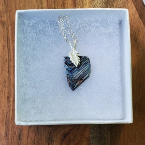 Unique Small Handmade Bismuth Crystal Necklace 5-12 Grams Gift Box Included