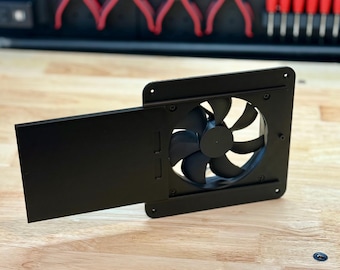 120mm Fan Mount with Sliding Vent Cover – Optional Fan Add-On