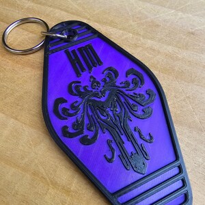 Haunted Mansion Retro Vintage Style Keychain / Always Room for One More at the Haunted Mansion Keychain / 999 Ghosts Keyring