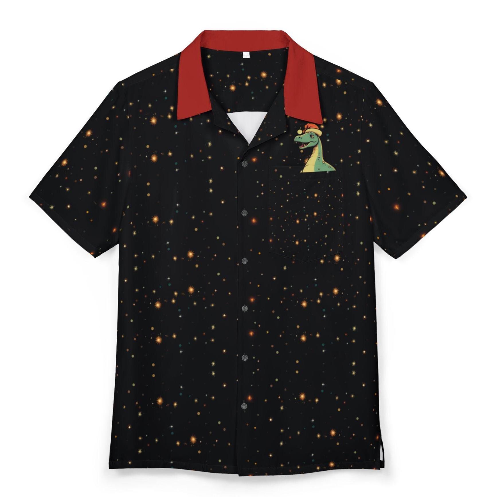 Discover Men's Hawaiian Christmas Shirt with Hollywood Retro and Star Prints