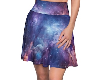 Cosmic Nebula Skater Skirt | Cute Out Of This World | Space Mountain Park Hopping Style | Unique, Stylish & Comfortable