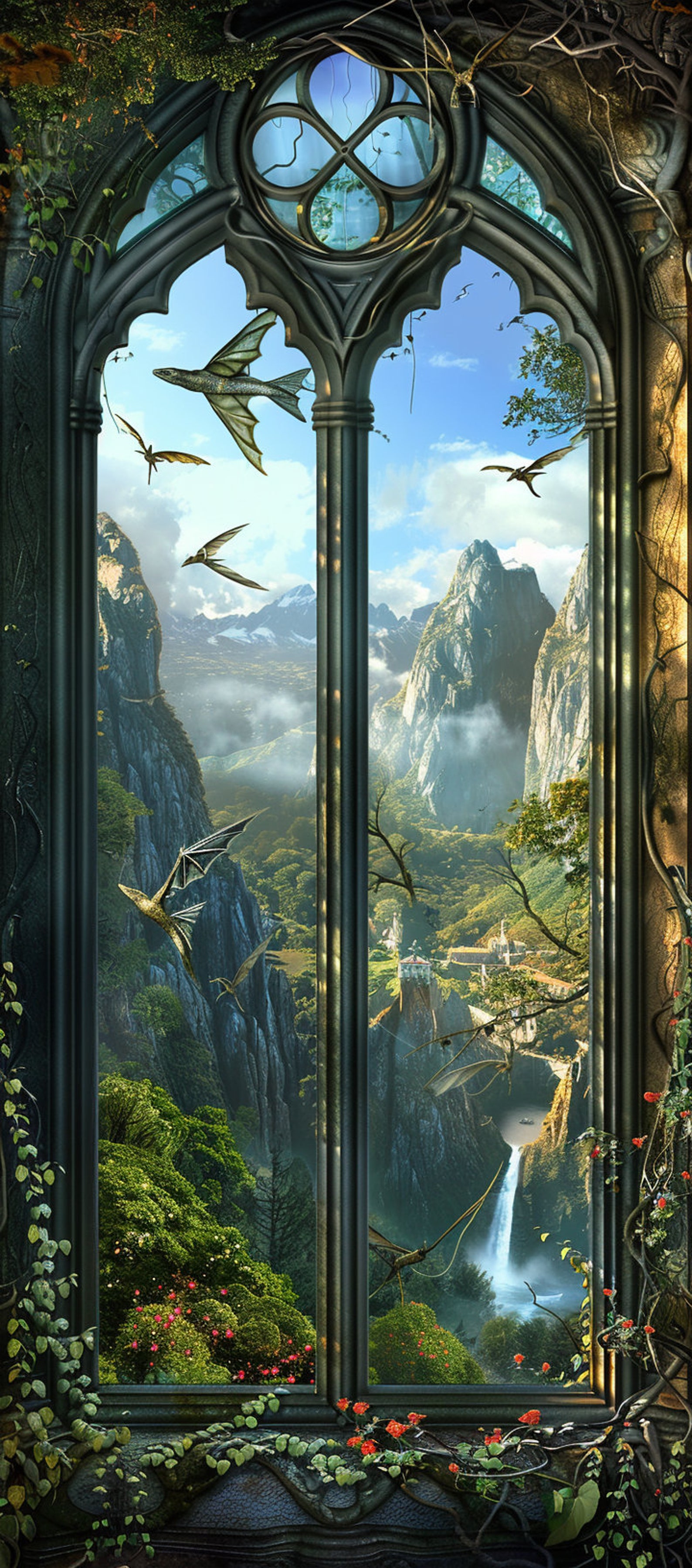 Fanatsy Window 80 Fantasy Windows 30x68 for Silk Doorway Curtains - Etsy