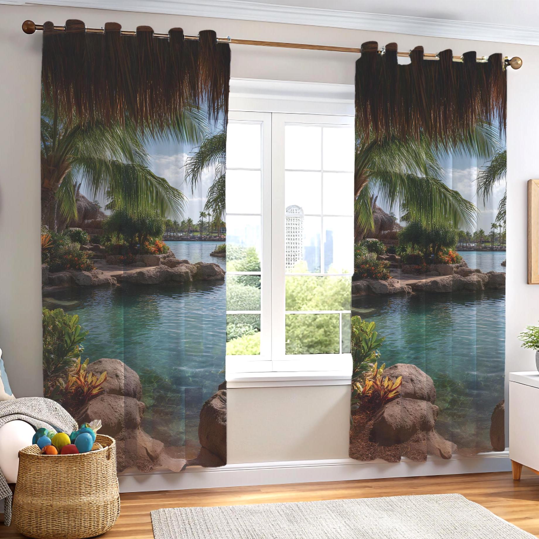 エンドレスサマー 遮光カーテン | セリーヌ ティキ ラグーン ビスタ