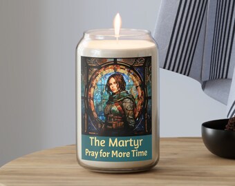 Il martire - Prega per più tempo Candela da preghiera, 13,75 once. / Jyn illuminata / Candela da preghiera galattica