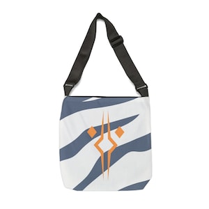 Space Wizard Samurai Inspired Adjustable Strap Tote - Cosmic Style Meets Comfort