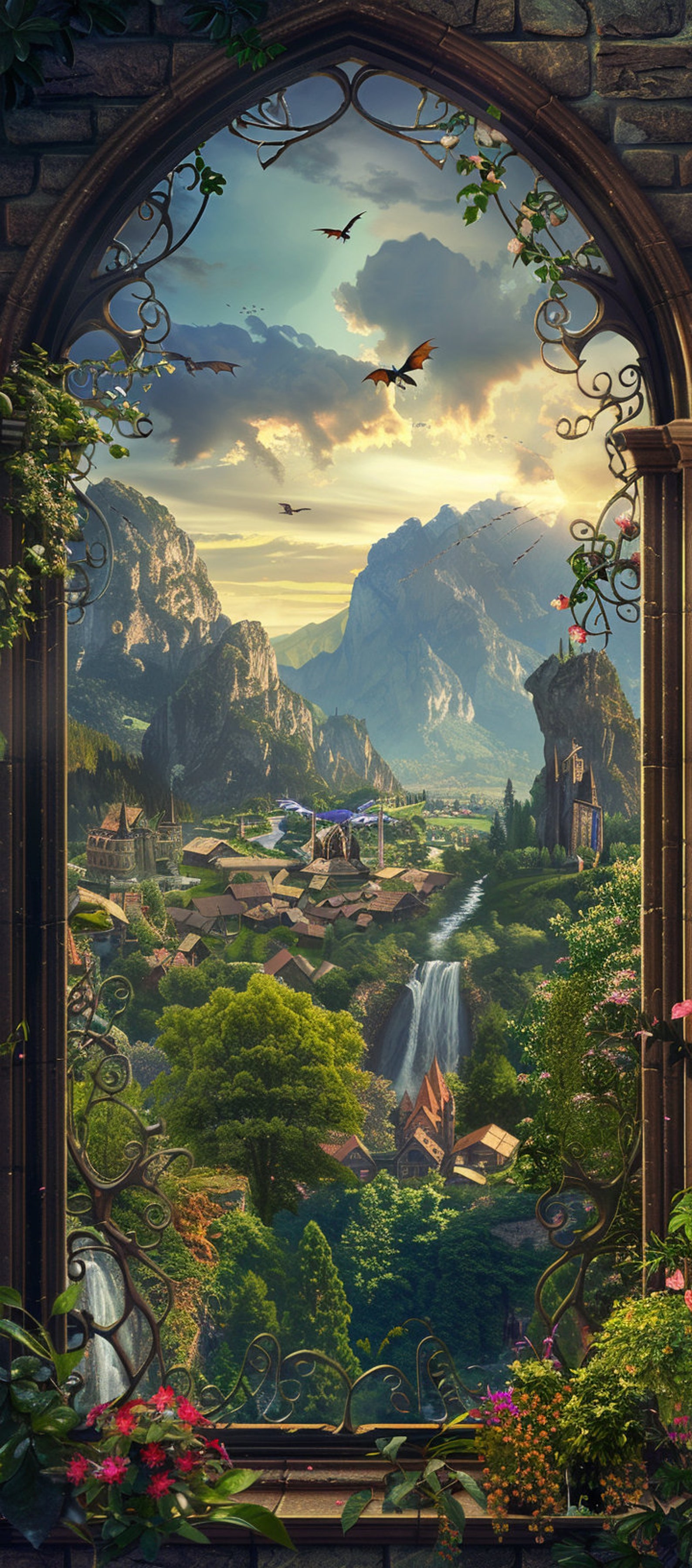 Fanatsy Window 80 Fantasy Windows 30x68 for Silk Doorway Curtains - Etsy