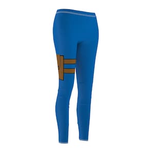 Stilvolle bequeme Stretch-Leggings für Vault-Bewohner | Blaue Vault-inspirierte Design | Perfektes Geschenk für Vault Fans