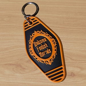 Haunted Mansion Retro Vintage Style Keychain / Always Room for One More at the Haunted Mansion Keychain / 999 Ghosts Keyring