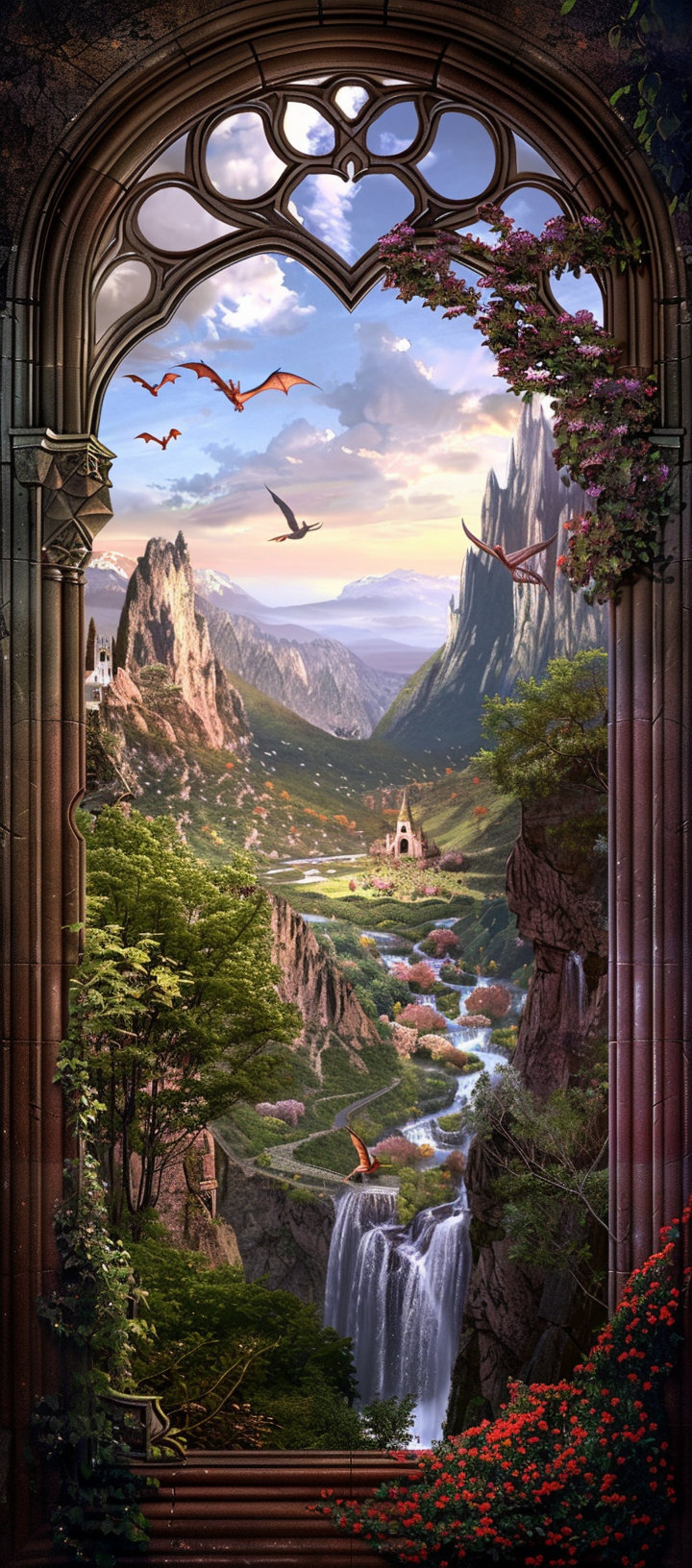 Fanatsy Window 80 Fantasy Windows 30x68 for Silk Doorway Curtains - Etsy