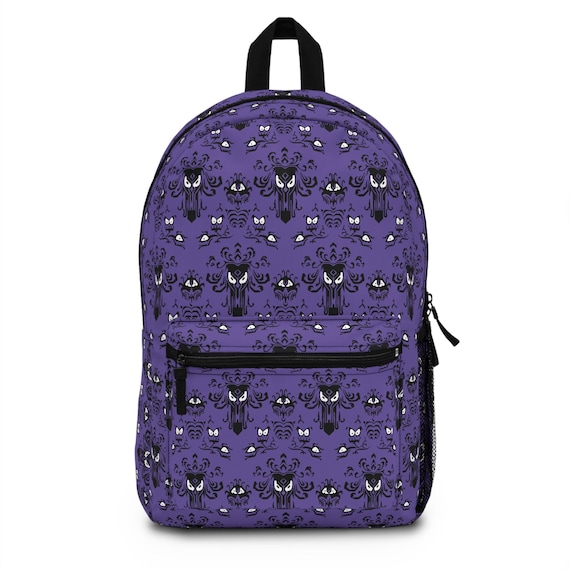 Haunted Mansion Wallpaper Backpack - Iconic Purple Wallpaper  display picture 3