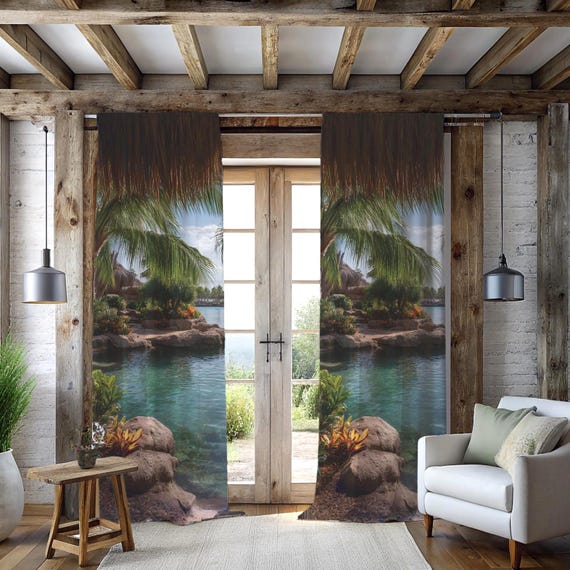 エンドレスサマー 遮光カーテン | セリーヌ ティキ ラグーン ビスタ