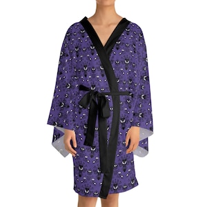 Haunted Mansion Wallpaper Kimono-styled Robe, Hauntingly Comfortable Loungewear, Great Gift